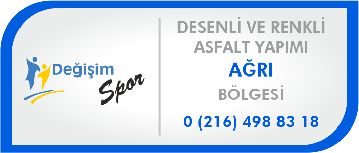 Ağrı Desenli ve Renkli Asfalt Yol Yapımı