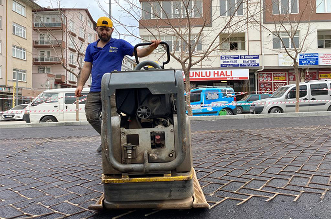 Desenli Renkli Asfalt Yapımı 04